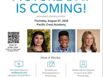 Picture Day is Coming August 7 at Pacific Crest Academy.